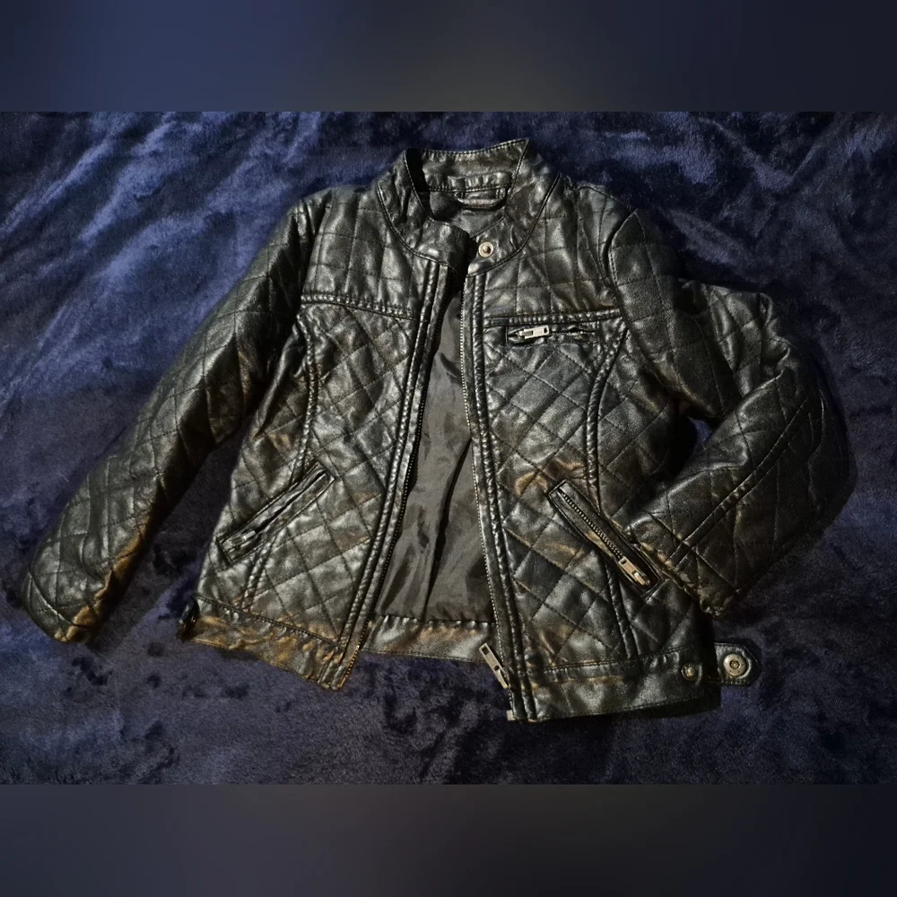JCPenney Black Quilted Kids Jacket